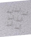 Stainless steel staples from 500 Pcs Auto Body Welding Kit With Plastic Welding Rods And Automatic Stapler Welding Wave Tool on a gray surface