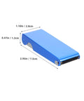 Aluminum case from 13-Piece Stainless Steel Welding Tip Cleaner Kit With Aluminum Case, Gas Welding Nozzle Cleaning Needles For Pro-Grade Torch Maintenance, Emergency Repairs, And Quick Weld Shop Fixes, showing dimensions.