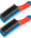 2 Pack Wire Brushes for Cleaning-Heavy Duty Stainless Steel Wire Scratch Brush for Metal Rust Cleaning, Paint Scrubbing