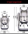 Pulley,Pulley Wheel, 201 Stainless Steel Bearing Pulley Wire Rope Pulley U-Type V-h-Shaped Groove Wheel dimensions