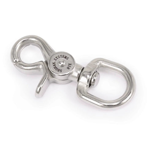 2.65 Inch Trigger Snap Hooks Marine Grade Stainless Steel 316 Swivel Snap Hooks With 100 Lb Capacity Two Pack Lobster Claw Clips