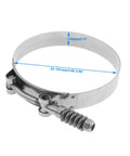 Spring Loaded T Bolt Clamps Set Of 4 Stainless Steel 304 Waterproof Exhaust Intercooler And Intake Hose Clamps for Turbo Engine