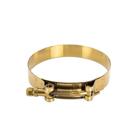 Stainless Steel T Bolt Clamp 3.86 To 4.17 Inch Range Heavy Duty Pipe Hose Clamp With Self Locking Nut For Vibration Resistant Secure Grip