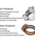 Comparison of 4Pcs T Bolt Hose Clamps 304 Stainless Steel Adjustable Heavy Duty Pipe Strap Clamps with other clamps