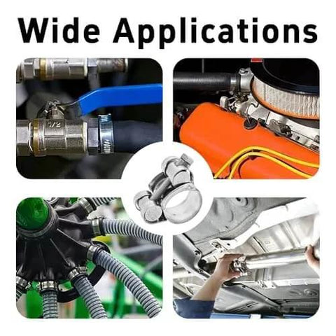 4Pcs T Bolt Hose Clamps 304 Stainless Steel Adjustable Heavy Duty Pipe Strap Clamps Corrosion Resistant Secure Seal For Automotive Turbo Intake Plumbing And Industrial Applications 20 To 22mm Range 18mm Wide M5x40mm Bolts applications in various installations
