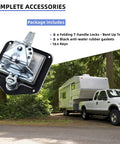 Stainless Steel Toolbox Lock With Gasket T Handle And Keys Durable 304 Stainless Steel trailer door latch shown with camper