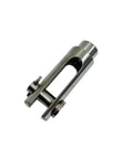 Stainless T316 Right Hand Threaded Yoke End Three Eighths Inch 4 Pack 1200 Lbs close-up view