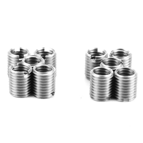Stainless Steel Thread Repair Tool Kit With 10 Insert Nuts M8 X 1.25 Female Threads And M10 X 1.25 Male Threads for automotive