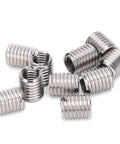 Stainless Steel Thread Repair Sleeve 10 Pack Insertion Nut For Fixing Stripped Threads In Automotive And Mechanical Equipment Converts M8x1.25 Female To M10x1.5 Male Then Restores To M8x1.25