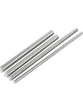 Four stainless steel fully threaded rods with right hand threads, suitable for mechanical fastening and assembly projects.