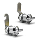 Two thumb operated cam locks deliver secure, hassle free access for RV cabinets in stainless steel non locking design