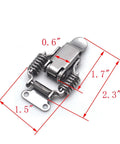 Stainless Steel Toggle Latch With Compression Spring Draw Latch Clamp 2.6 Inch Length Six Pack for cabinets and boxes.