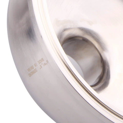 Close-up of Tri Clamp Bowl Reducer Sanitary Fitting Stainless Steel 304 For 6 Inch To 1.5 Inch Tubing Non Permanent Clamp Connection