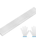 Stainless Steel Flat Bar Quarter Inch Thick By Two Inch Wide Twelve Inch Long With Heavy Duty Brushed Finish Trim Strip For Kitchen Diy Crafts 304 Grade Silver Tone uxcell with gloves