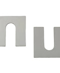 8 Pack 304 Stainless Steel U Shaped Adjustment Shims 50X50X2MM Slotted Horseshoe Washers for Mechanical Leveling