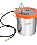 All In One 5 Gallon Vacuum Chamber Kit For Wood Stabilization And Resin Degassing With A 3.5 CFM Single Stage Vacuum Pump 40 Micron VEVOR