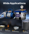 1.5 Gallon Stainless Steel Vacuum Chamber With Pump Degassing Kit Including 3.5 CFM 1/4 HP Single Stage Vacuum Pump And Oil for diverse uses