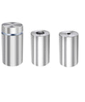 Brushed Nickel Stainless Steel Wall Sign Standoffs 1 Inch Diameter 2 Inch Length With 10mm Thread For Acrylic Signs And Display Panels