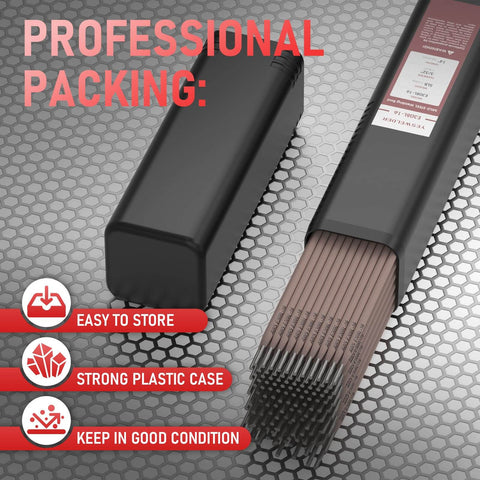 Stainless Steel Stick Electrodes For All Position Welding E308L16 14 Inch 3 32 Inch 5 Pound Pack in strong plastic case