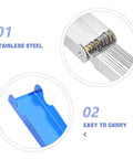 Stainless Steel Welding Nozzle Tip Cleaner Kit 13 Piece High Temp Resistant Torch Cleaning Set components and carrying case detail