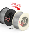 Comparison of fragile and strong spools for Stainless Steel Flux Core MIG Welding Wire 0.030 Inch E308LFC-O