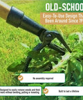Stand Up Weed Puller With Long 45 Inch Handle And Four Claw Steel Head Made From Real Bamboo Back And Knee Friendly Weeding Tool