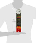 Starrett 12-Inch Aluminum Miter Protractor with Dual Laser Engraved Scales in packaging held by person showing size