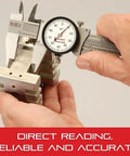 Starrett Dial Slide Calipers deliver quick, precise inside and outside measurements from 0 to 6 inches with.001 inch graduations