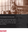 Starrett manufacturing history image with a worker in a toolroom, illustrating their standard for excellence and product reliability.