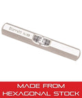 Starrett pocket level 2-1/2 inch, hex brass body with satin nickel finish for precise level checks in machine shops and tool rooms