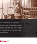 Starrett promotional banner featuring a vintage factory scene and a visible Starrett logo
