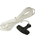 Three Piece Universal Generator Starter Handle Pull Rope Set Without Cover shown with durable plastic handle and polyester rope for engines