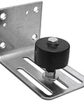 Stay Roller Barn Door Hardware Galvanized N131-490 with steel track and roller system, suitable for interior and exterior doors.