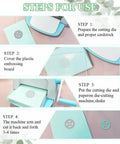 Steps for using Steampunk Gear Die Cut Set For Scrapbooking And Card Making With Slick Mechanical Butterfly Embossing Stencils by MAYJOYDIY