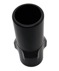 Top view of Steel 3 Lug Threaded Adapter 1/2x28 RH CNC Machined Black Oxide, showing the secure 3-lug design and black finish.