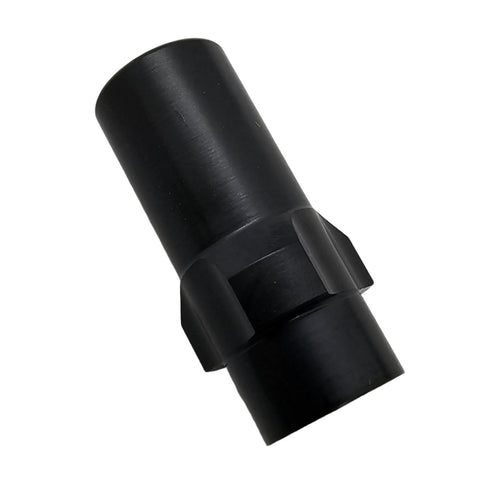 Steel 3 Lug Threaded Adapter 1/2x28 RH CNC Machined Black Oxide, angled view, black steel finish, quick-attach system