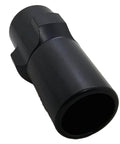 Steel 3 Lug Threaded Adapter 1/2x28 RH CNC Machined Black Oxide, front view