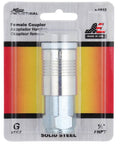 G Style Quick Connect Air Coupler Half Inch FNPT Steel Construction Built Tough For Heavy Duty Use Industrial Grade S1815