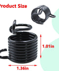 Two-pack air hammer spring set provides quick, easy replacement for compatible pneumatic hammers, showing product size details.