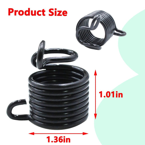 Two-pack air hammer spring set provides quick, easy replacement for compatible pneumatic hammers, showing product size details.