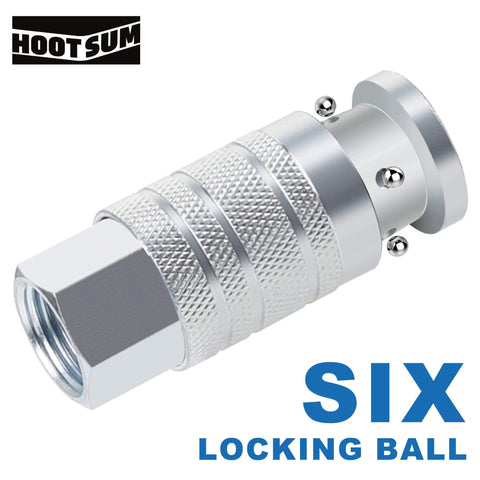 Half Inch Air Hose Fittings Set High Flow Pro Grade Industrial Type Coupler And Plug Quick Connect Kit steel coupler