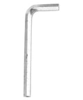 Stainless steel fishing rod rail mount bracket, 32mm, L-shaped with curved top side view
