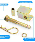 Anti Rattle Hitch Pin For 2 Inch Trailer Receiver With Hollow Shank Accessories Five Eighth Inch Pin Hole Eliminates Wobble