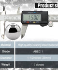 Digital caliper measuring bearing ball with specs for 2-Pack Utility Cart 38 mm Platform Size Steel Frame Built for Moving Boxes