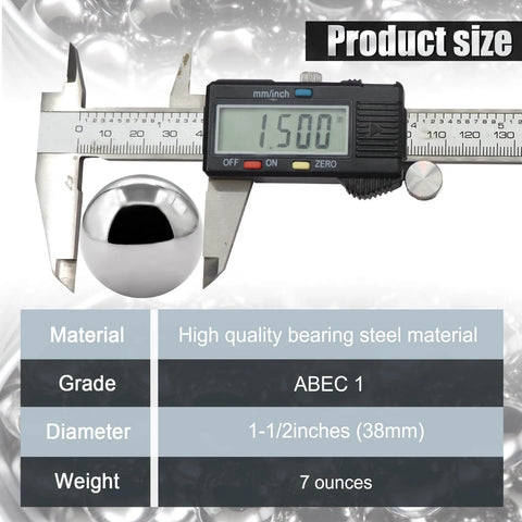 Digital caliper measuring bearing ball with specs for 2-Pack Utility Cart 38 mm Platform Size Steel Frame Built for Moving Boxes