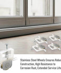 4 Pack Sliding Screen Door Roller Wheels with Steel Ball Bearing Replacement for B691 & B695, suitable for Columbia doors