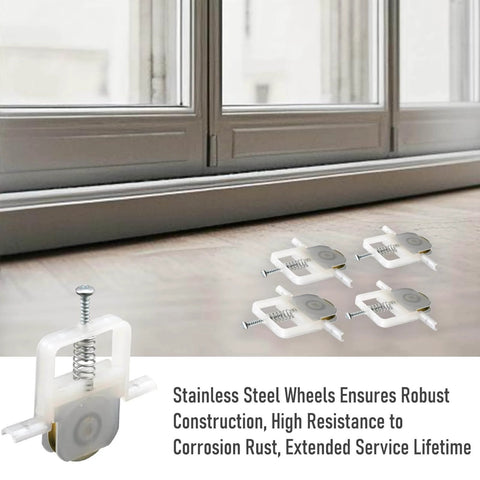 4 Pack Sliding Screen Door Roller Wheels with Steel Ball Bearing Replacement for B691 & B695, suitable for Columbia doors