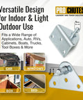 10mm Ball Stud Mounting Bracket Set For Gas Struts And Hood Lids with flat and angled brackets for auto and RV use