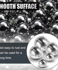 Close-up of smooth steel balls highlighting rust resistance and long-lasting use, related to utility cart with 38 mm platform size.