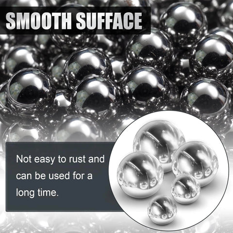 Close-up of smooth steel balls highlighting rust resistance and long-lasting use, related to utility cart with 38 mm platform size.